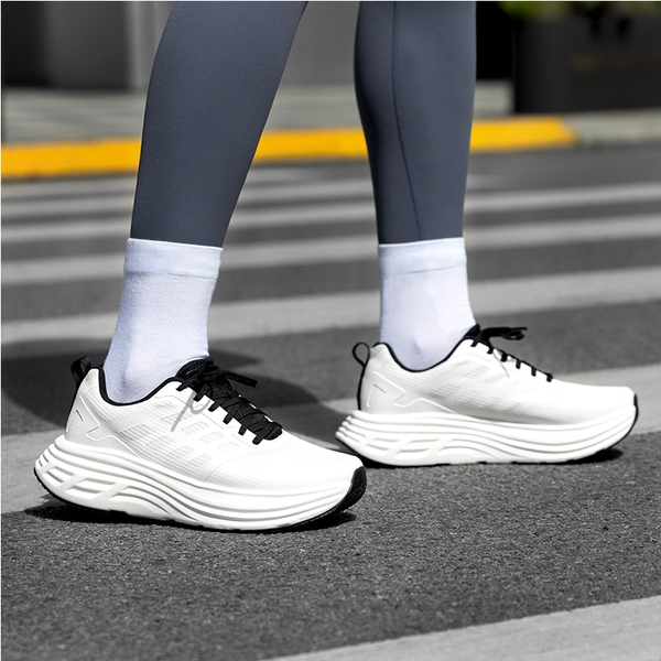 [ActiveFloat] Women's Comfortable Athletic Sneakers - WHITE - 6